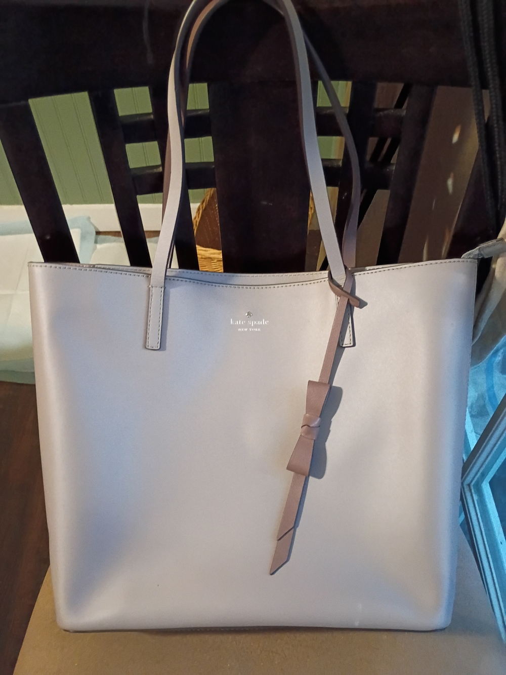 kate spade Lawton Way Rose tote with bow charm